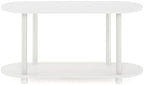 Furinno Turn-N-Tube Display Shelf, 4-Tier Oval Book Shelf, Storage Shelves with Soft Edges and Open Shelves, Toolless Assembly, for Organization and Storage, Living Room, Home Office, White - Image 6
