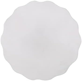 ø15.25'' Concrete Side Table End Table for Outdoor & Living Room, Modern Retro Round Circle Style, Durable and Lightweight, Cement Material, Diamond Pattern, No Assembly, Antique White - Image 7
