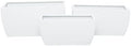 Deco 79 CosmoLiving by Cosmopolitan Metal Indoor Outdoor Planter, Set of 3 20", 18", 16" W, White by Unknown