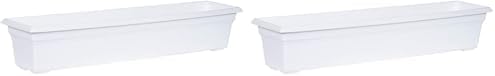 Novelty 16362 Countryside Flower Box Planter, 36-Inch, White. (Pack of 2) by Novelty
