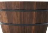 26 Inch Wood Whiskey Barrel Planter with Strong Metal Bands & Drainage Hole - Rustic Wooden Garden Pot for Indoor & Outdoor Use, Patio, Yard & Balcony Decor - Image 5