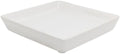 Square Ceramic Plant Saucer Tray 8 9 10 Inch White, 9.3" OD x8.3 ID x1.3 Deep, Sturdy Heavy Duty Glazed Planter Drip Flower pots with Catch Basin for Indoor Outdoor Plants(10" White) by Unknown