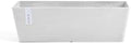 Ecopots Bruges Rectangular Flower Planter, Pure White, 17.75" by ECOPOTS