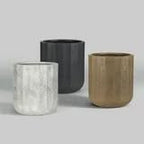 16 Inch Modern Gypsum Planter with Drainage Hole - Minimalist White Cement Flower Pot for Indoor Plants, Contemporary Decorative Container for Living Room & Office - Image 7