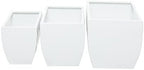 Deco 79 CosmoLiving by Cosmopolitan Metal Indoor Outdoor Planter, Set of 3 20", 18", 16" W, White - Image 5
