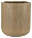 16" Modern Gypsum Planter with Drainage Hole,Red by Unknown