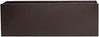 Belmont Rectangle Fiberglass Planter Box, Brown, L:24" x W:8" x H:8" by Root+and+Stock
