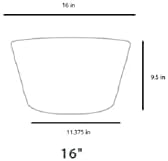 The HC Companies Whiskey Barrel Planter - Decorative Garden Pots - Indoor & Outdoor Resin Planters - Weather-Resistant Planting Pots (16” Aged Oak) - Image 5