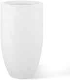 Kante Tall Concrete Planter, 24" Modern White Floor Pot for Home Decor by Unknown