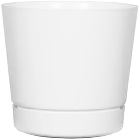 Root & Vessel Majestic Full Depth Cylinder Pot, Glossy White, 14-Inch (10142) by RootVessel