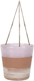 Hanging Stripe Rings 6.5" Flower Pot, Multi Color by UnderTheSUn