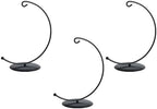 3 Pieces Black Metal Display Holder for Succulents Glass Globes and Decorative Items Indoor Outdoor Use Terrariums Styles Lights and Decorative Accent in Any Room by Unknown