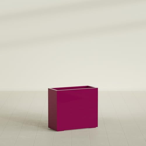 Greenline Alice Tall Rectangular Fiberglass Planter, Outdoor Planter Box - Image 3