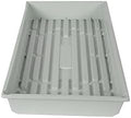 SUNPACK 10" x 20" Mega Plastic Seed Starting Tray, White, 2.5" - No Drainage Holes, Ideal for Greenhouses or Indoor Gardening - Made of Thick, Strong Plastic by SUNPACK