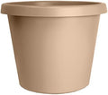 The HC Companies Prima Round Plastic Plant Pot w/Rolled Rim - Lightweight & UV Resistant Flower Pot for Herbs & More - Outdoor & Indoor Plant Pots w/Drainage (14 inch, Sandstone, Pack of 1) by TheHCCompanies