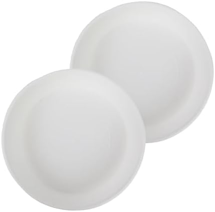 The HC Companies Classic Round Planter Pot, 16 Inch, White, 2-Pack by TheHCCompanies