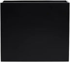 Calistoga Tall Rectangle Fiberglass Planter, Black, 36 Inch - Image 2