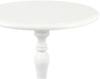 Decor Therapy Simplify Round Pedestal Accent Table, 24" x 15" x 15", White - Image 5