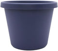 The HC Companies Prima Round Plastic Plant Pot w/Rolled Rim - Lightweight & UV Resistant Flower Pot for Herbs & More - Outdoor & Indoor Plant Pots w/Drainage (20 inch, Twilight Blue, Pack of 1) by TheHCCompanies