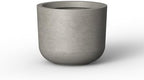 Kante Weathered Concrete Planter 9" Dia All-Weather Round Small Pot by Unknown