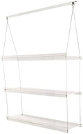 Hanging Acrylic Shelves for Windows (34" Wide, 3 Shelves - 46" Tall) by SUPREMETECH
