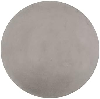 ø15.75'' Concrete Side Table End Table for Outdoor & Living Room, Modern Round Circle Style, Durable and Lightweight, Cement & MGO Material, No Assembly, Light Gray - Image 6