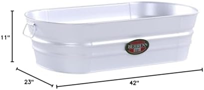 Behrens B33 O6887236 Steel Oval Tub, 33.5 gal - Image 3