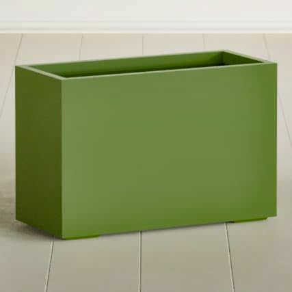 Greenline Leo Tall Rectangular Fiberglass Planter, Outdoor Planter Box by GreenlinePlanters