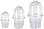 Plant Nursery Pots,Compatible for Lids PET, Transparent Humidity Domes Nursery Cups for Transplanting Seedlings Plant Starter Cont ainer A2 - Image 2