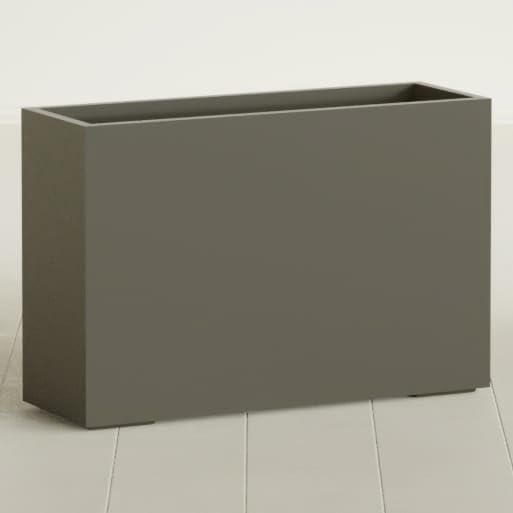Greenline Alice Tall Rectangular Fiberglass Planter, Outdoor Planter Box by GreenlinePlanters