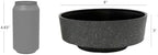 The HC Companies 8 Inch Round Plastic Succulent Capri Bowl Decorative Indoor Flower Succulent Planter Pot with Drain Plug Hole, Vanilla Bisque (2 Pack) - Image 5