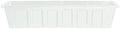 Polly Pro Rectangular Window Box [Set of 2] Size: 5" H x 8" W x 36" D, Color: White by Novelty
