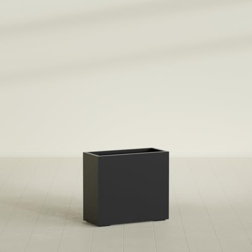 Greenline Alice Tall Rectangular Fiberglass Planter, Outdoor Planter Box - Image 3