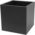CNCEST 24 Inch Square Galvanized Steel Garden Planter Box Black by CNCEST