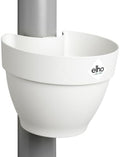 elho Vibia Campana Drainpipe Clicker 40 - Flower Pot for Outdoor - Ø 21.6 x H 16.3 cm - /Silky White by Elho