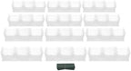 36 Pockets Vertical Wall Planter, Wall Mounted Flower Pot Holder with 180LB Capacity,10.56 oz Self Watering Pots & 36 Non-Woven Bags for Indoor Outdoor Herbs,Flowers,Strawberries (White) - Image 7