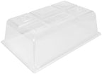 SUNPACK Sundome Plastic Multi-Vented Humidity Dome, Clear, 7" - Ideal for Greenhouses or Indoor Growing, Able to Adjust Humidity with Vents by SUNPACK