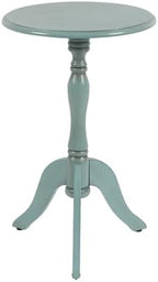 HLR Round Small End Table, Wooden Pedestal Side Tables for Small Spaces by HomeDeservesaRelaxLiving