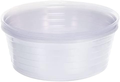 MECCANIXITY Plant Pot Saucer 14 Inch Plastic Round Flower Drip Tray for Indoor Outdoor, Clear Pack of 20 by MECCANIXITY