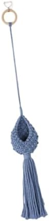 2xWall Hanging Flower Pot Holder Boho Macrame Hanging Planter for Indoor Outdoor Faux Plants Garden, 5 Pcs - Image 7