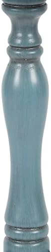 Decor Therapy Simplify Round Pedestal Accent Table, 24" x 15" x 15", Antique Arctic Blue - Image 6