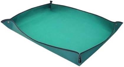 Oxford Cloth Planting Mat 50-150cm Gardening Potting Pad Foldable Garden Plant Flower Pot Transplanting Waterproof Mats for Indoor Plant Repotting(Green 100x150cm) by Unknown