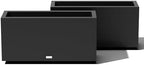 Veradek Block Series Long Box Planter - Rectangular Outdoor Planter by VeradekOutdoor