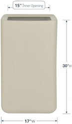KUTE NEST 17" Premium Large Elio Fiberstone Outdoor Planter - Ethereal Mood - Image 2