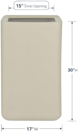 KUTE NEST 17" Premium Large Elio Fiberstone Outdoor Planter - Ethereal Mood - Image 2