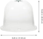 HANABASS 6pcs Garden Cloche Humidity Dome for Plants Mini Greenhouse Covers for Frost Plant Growth Monitoring Easy Installation and Insulation for Outdoor - Image 4