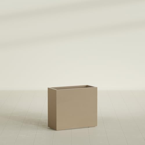 Greenline Alice Tall Rectangular Fiberglass Planter, Outdoor Planter Box - Image 3