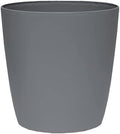 The HC Companies Aria Round Self-Watering Pot - Lightweight Plastic Planter for Herbs & More - Durable Plant Pots for Indoor Plants & Outdoor Plants (10" Warm Gray, Pack of 1) by TheHCCompanies