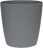 The HC Companies Aria Round Self-Watering Pot - Lightweight Plastic Planter for Herbs & More - Durable Plant Pots for Indoor Plants & Outdoor Plants (16" Warm Gray, Pack of 1) by TheHCCompanies