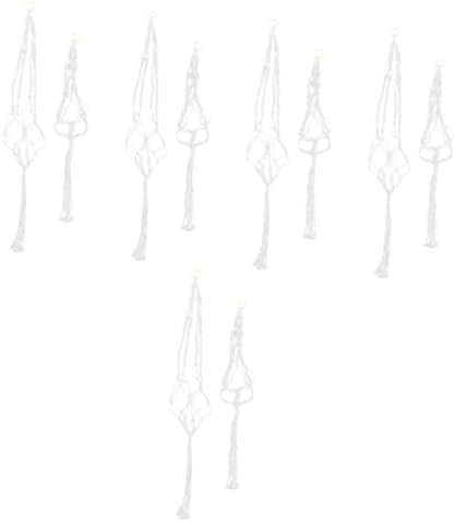 Sosoport 10pcs Macrame Plant Hanger Cotton Flower Pot Holder for Decoration for Balconies and Stylish Hanging for Plant by Sosoport